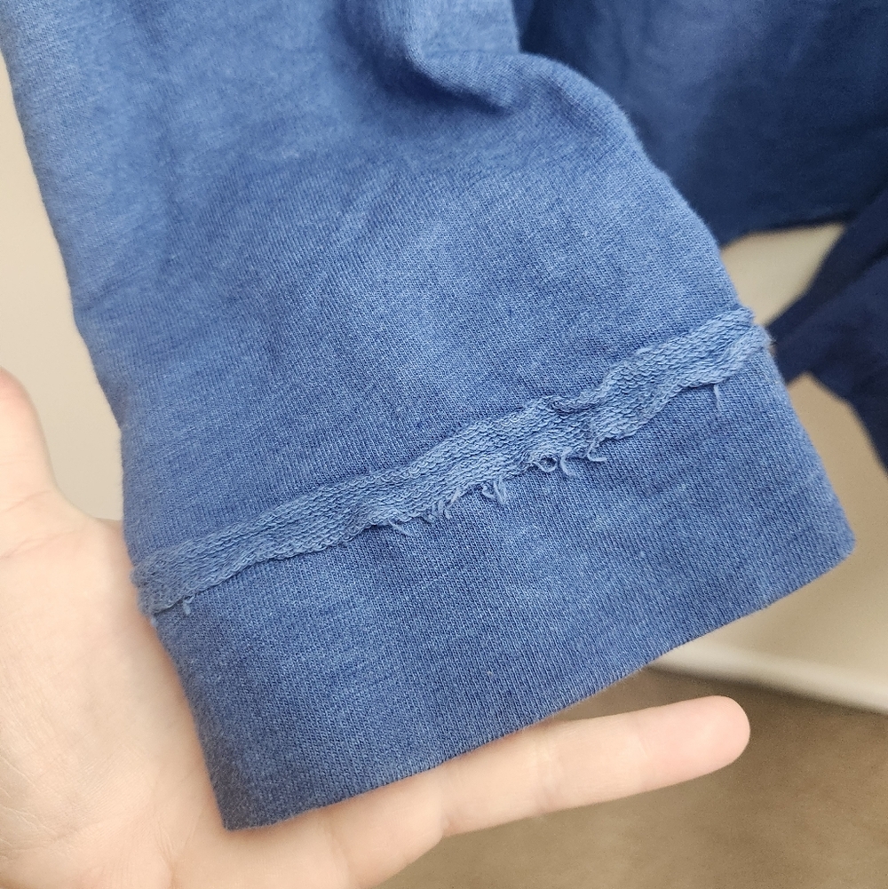 Women's Fresh Produce Navy Blue Hooded Cardigan Med /Large - Picture 4 of 7